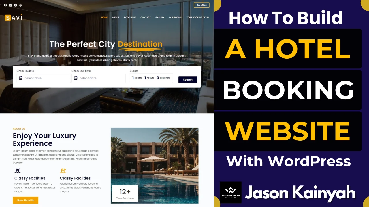 How To Build A Hotel Booking Website With WordPress And VikBooking For Free